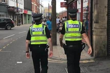 Police patrols in Doncaster. Credit: George Torr/LDRS