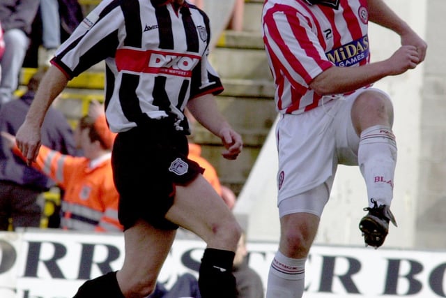 Formerly of Plymouth, Blackpool, Huddersfield and Manchester City, the Scottish defender played four times on loan for the Blades in 2001