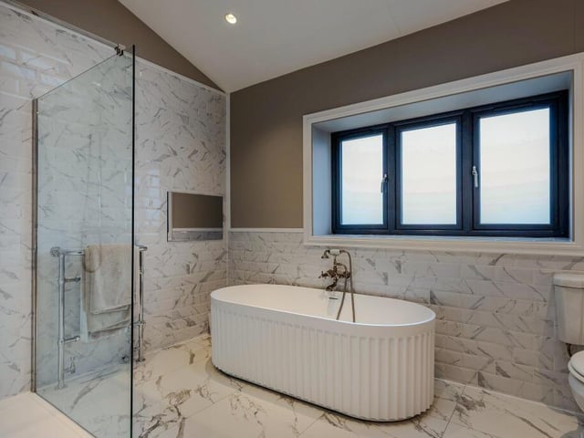 One of the property's three contemporary bathrooms.