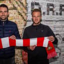 New Doncaster Rovers head coach Danny Schofield with the club's head of football operations James Coppinger.