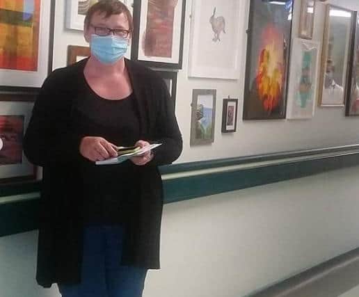 Kim Farr is one of the artists who donated work to the hospital.