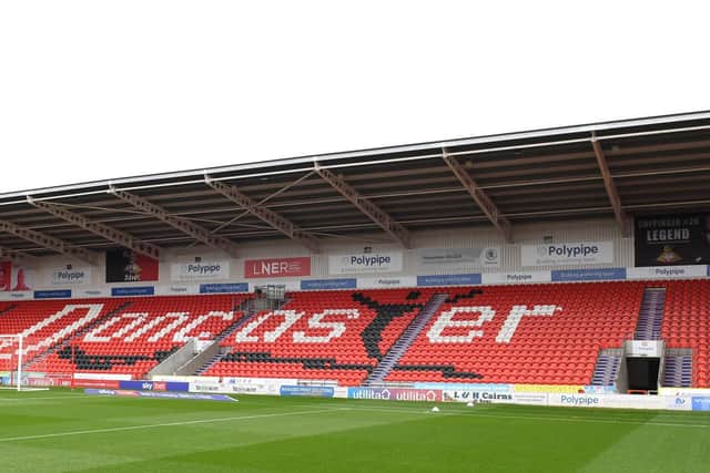 The Polypipe South Stand at the Keepmoat