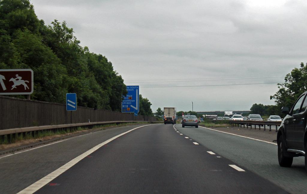 Huge delays after road traffic incident on the A1(M) south of Doncaster