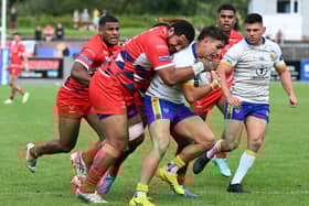 Action from Dons' defeat at Whitehaven. Picture via @Doncaster_RLFC