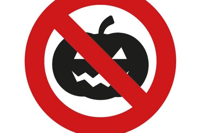 South Yorkshire Police "No Trick or Treaters" poster