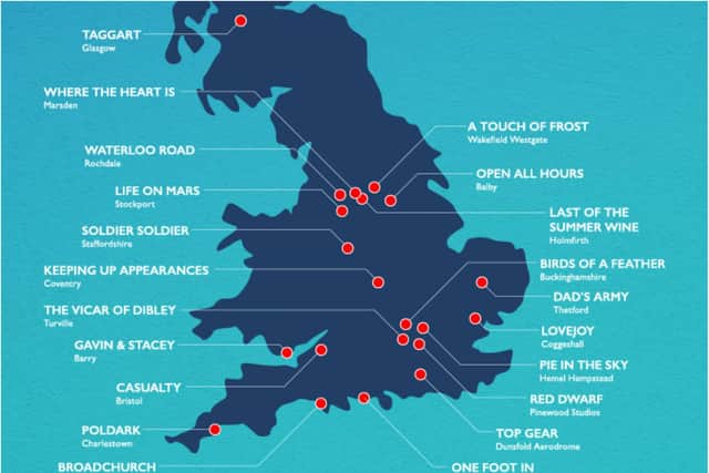 Balby features on a map of UK TV filming locations.