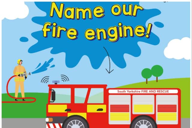 Askern Fire Station wants help in naming its fire engine.