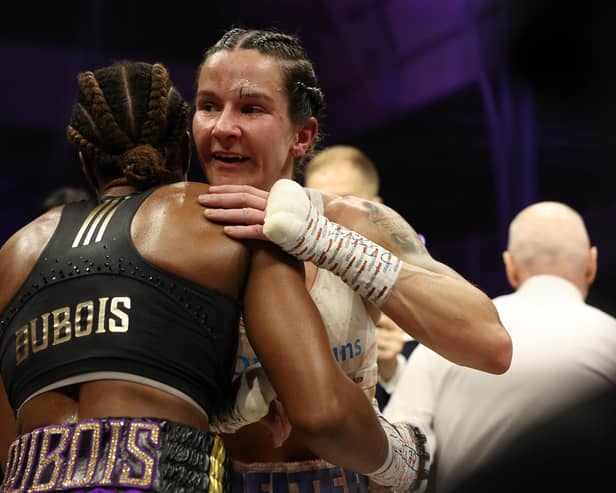 Terri Harper in action against Caroline Dubois. Picture by Mark Robinson MVP