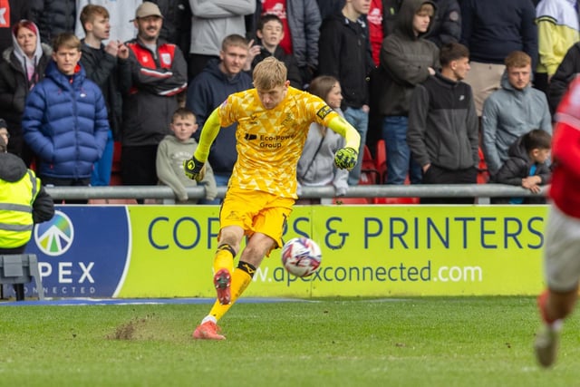 Nothing he could have done about Allen's header. Few moments of real panic thereafter. Carded, perhaps harshly, after being thrown to the floor by a Walsall player second half. Great stop to keep out Matt's  effort but powerless about Johnson's tap-in.