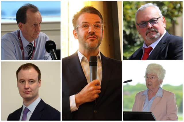 Oliver Coppard, South Yorkshire’s Mayor, Councillor Sir Steve Houghton CBE, Leader of Barnsley Council, Ros Jones, Mayor of Doncaster, Councillor Chris Read, Leader of Rotherham Council, Councillor Terry Fox, Leader of Sheffield City Council.