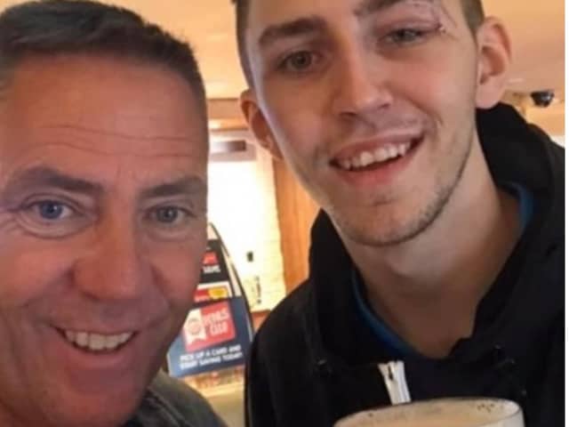 Brad Scarrott took on the challenge in memory of dad David.
