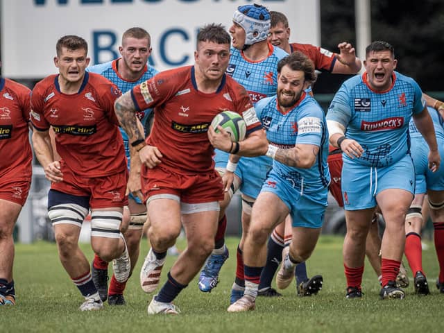 George Edgson scored a hat trick for Knights against Nottingham. Photo: John Ashton