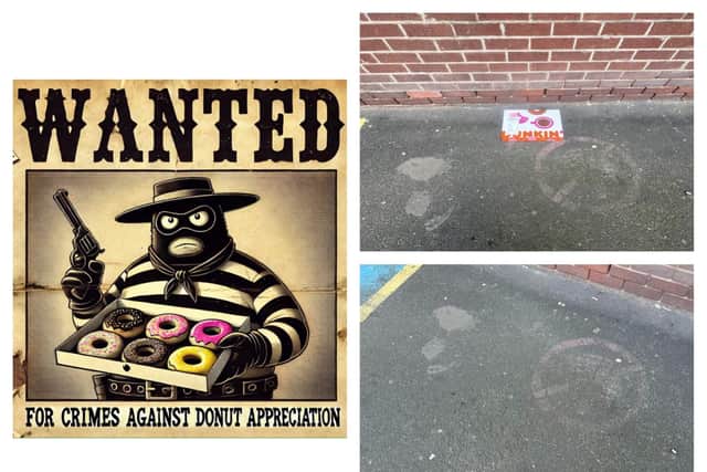 The hunt is on for a Donut Desperado who swiped a box of donuts from Doncaster Royal Infirmary.