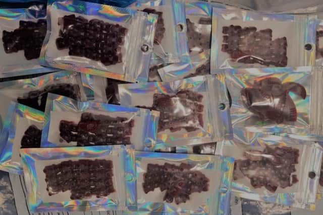 Cannabis infused sweets found by South Yorkshire Police in Bentley. PIcture: South Yorkshire Police