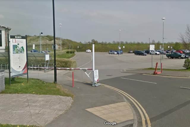 The entrance to car park one, where Mrs Burns parked and received a penalty notice. PIcture: Google