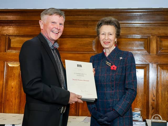 Stuart Francis-Burnett has been honoured by the Princess Royal for his dedication to sailing.