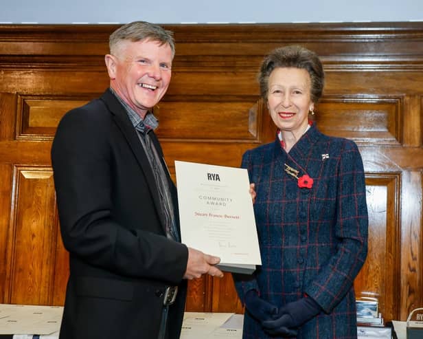 Stuart Francis-Burnett has been honoured by the Princess Royal for his dedication to sailing.