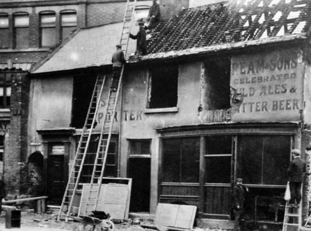 The Bay Horse was situated on French Gate. This pub dated from c.1829 and was demolished c.1909. It was rebuilt slightly south of its original position and demolished again in 1969