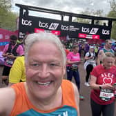 Doncaster Council chief executive Damian Allen was all smiles after completing the London Marathon.
