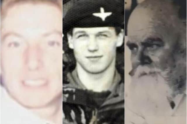 Doncaster men cook Anthony Sillence, Private Stephen Illingsworth and Captain Ian North all died during the Falkands War.