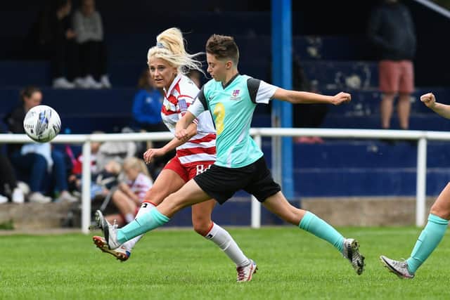 Sophie Scargill scored twice for Belles. Picture: Liam Ford/AHPIX LTD