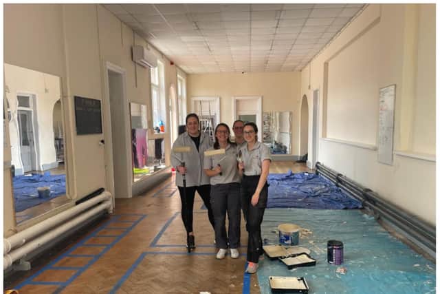 Volunteeers have spruced up the historic Doncaster boxing club.