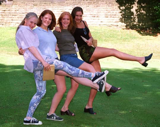 Sarah Moore, Beth Argent, Angela Wilkinson and Zoe Wilson Smith in 1997