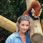 BBC Countryfile presenter Helen Skelton was able to get close to the animals as she previewed the parks summer expansion at Yorkshire Wildlife Park.
