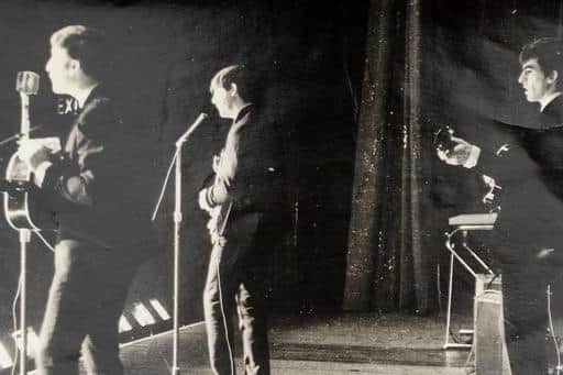 Beatles on stage in Doncaster.