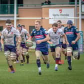 Doncaster Knights in action against London Scottish last season. Photo: Blueline Photography