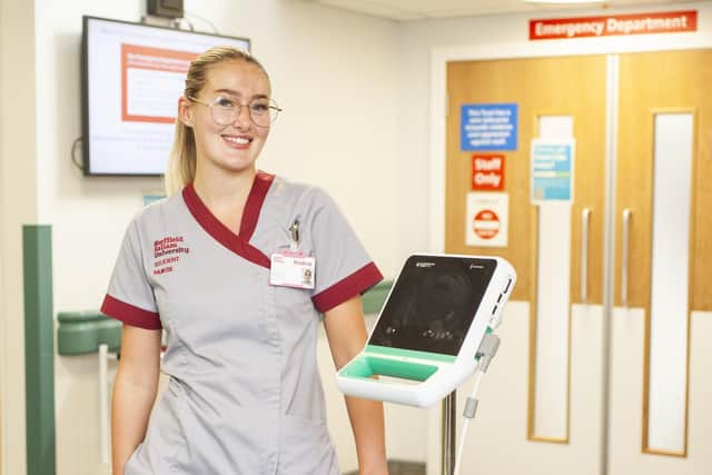 Student Nurse on placement in the Emergency Department at Doncaster Royal Infirmary.