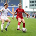 Leandra Little, left, pictured in action for Sheffield United Women. Photo by Lewis Storey/Getty Images