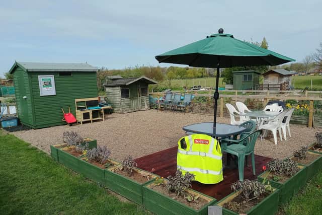 Doncaster-based Tunstall Healthcare invests in allotment spaces for local community. Pic: Tunstall Healthcare.
