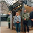 Councillor Denise Lelliott, Rotherham Council; Lee Ogley, Rustic Pizza and Raife Gale, Muse at The Rustic Pizza Company in Doncaster. Credit Joe Horner.