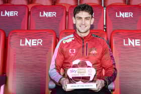 Doncaster Rovers midfielder Harrison Biggins is the Sky Bet League Two Goal of the Month winner for November.