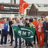 Unite and RMT members at Wabtec are staging a series of strikes. (Photo: Alistair Tice).