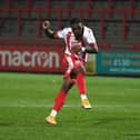 Aramide Oteh during his loan with Stevenage