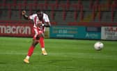 Aramide Oteh during his loan with Stevenage