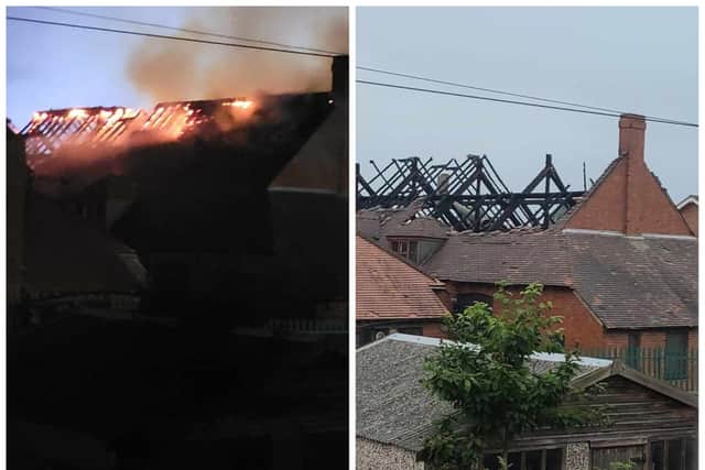 Rossington Methodist Church has been destroyed by a huge fire. (Photos: DT Royle).