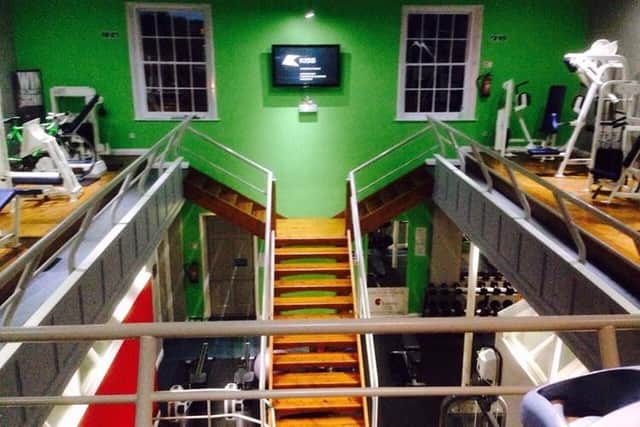 Inside the Bawtry Gym owned by Will Robinson.