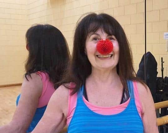 Ali Murrie gets ready for her Red Nose Day session
