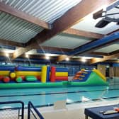 The inflatable at Dearne Valley Leisure Centre