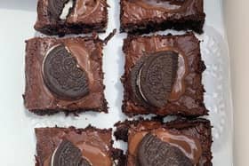 Oreo brownies made by Emily Salmon.