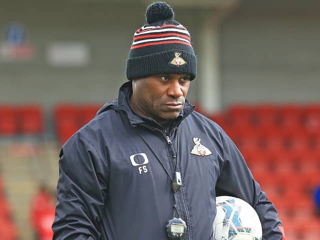 Doncaster Rovers' lead professional development phase coach Frank Sinclair.