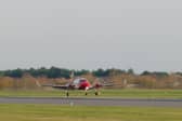 The 2Excel aircraft touched down at Doncaster Sheffield Airport this morning.