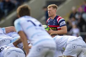 Doncaster Knights' scrum-half Alex Dolly scored a hat-trick of tries against Cambridge (Picture: Tony Johnson)