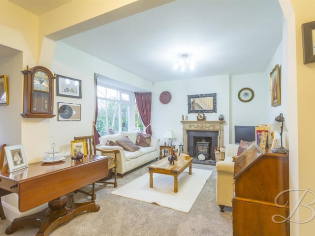 First port of call on our tour of the Ollerton property is this warm and homely living room. Its main focal point is a feature fireplace, but the whole room is comfortable and relaxing in equal measure.