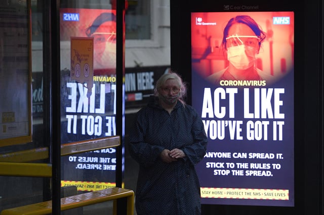 This is the proportion of people who had Covid where you live in 2020 (Photo by OLI SCARFF/AFP via Getty Images)