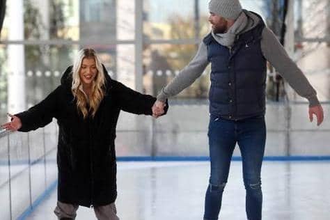 Molly and Tom took to the ice in Birmingham.