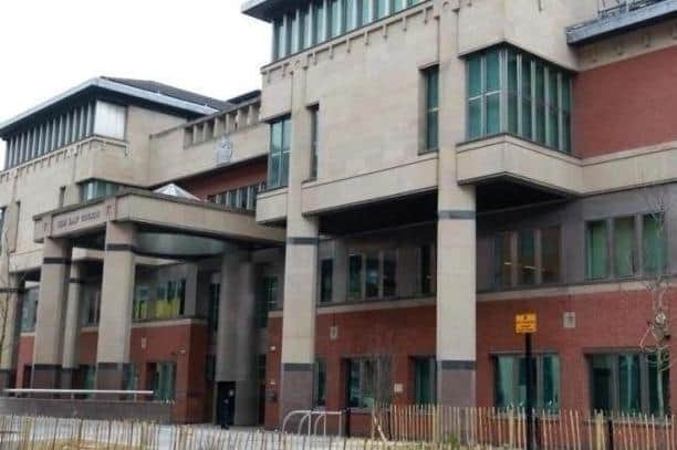 Sheffield Crown Court, pictured, has heard how an inmate who was caught with a mobile phone and charger at a Doncaster prison has been given a further custodial sentence.